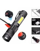 Black Watton WT-601 Zoomlu ve Geniş Açılı P50 Led Şarjlı El Feneri - 6