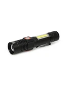 Black Watton WT-601 Zoomlu ve Geniş Açılı P50 Led Şarjlı El Feneri - 4