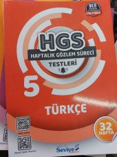 SEVİYE YAYINLARI 6.SINIF TÜRKÇE HGS( HAFTALIK GÖZLEM SÜRECİ) TESTLERİ 32 HAFTA - 1