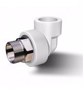 PPRC Dış Dişli Dirsek 32-1  MM (Altı Köşe) - 1
