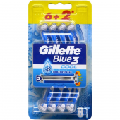 Gillette Blue3 Cool 6+2'li Kullan At Tıraş Bıçağı 3 Adet - 1