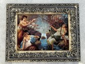 Bekar Kızlar Adlı Halı Tablo 95x75cm - İran Tebriz Halı Kilim Tablo - 2