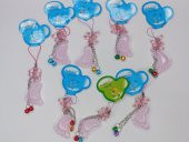 Jelibon Ayak Figürlü Telefon Askısı Çanta Cüzdan Süsü Pembe 001 - 3