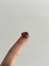 El Yapımı Mini Murano Cam Uğur Böceği Biblo A92-01 - 2