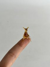 El Yapımı Mini Murano Cam Kanguru Biblo A97-01 thumbnail 2