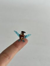 El Yapımı Mini Murano Cam Baykuş Biblo A100-01 thumbnail 2