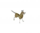El Yapımı Mini Murano Cam Köpek Biblo A107-03 - 1