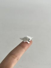 El Yapımı Mini Murano Cam Köpek Biblo A108-02 thumbnail 2