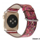 Ally Apple Watch 7-8 45mm 6-5-4 44mm Watch Ultra 49mm Döngü Desenli Pu Deri Kordon Kayış 3-2-1 42mm - 5