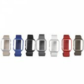 Ally Apple İwatch İçin 6-5-4 44MM Watch Ultra 49MM Deri Loop Kayış+ Metal Koruma Kılıf 1-2-3 42MM - 1
