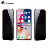 Baseus İPhone 11 Pro Max- XS Max 3D Anti-Peep Privacy Gizlilik Cam Ekran Koruyucu - 1