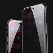Baseus İPhone 11 Pro Max- XS Max 3D Anti-Peep Privacy Gizlilik Cam Ekran Koruyucu - 2