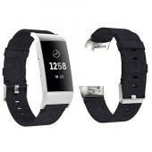 Fitbit Charge 3 Canvas Nylon Kayış Kordon (s Beden) - 2