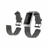 Fitbit Charge 3 Canvas Nylon Kayış Kordon (s Beden) - 5