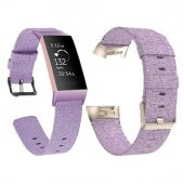Fitbit Charge 3 Canvas Nylon Kayış Kordon (s Beden) - 9