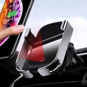 Baseus Rock-Solid Tam Otomatik 10W Wireless Kablosuz Araç Şarj Tutucu - 3