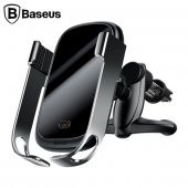 Baseus Rock-Solid Tam Otomatik 10W Wireless Kablosuz Araç Şarj Tutucu - 6