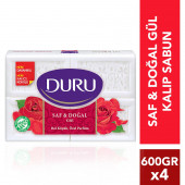 Duru Kalıp Sabun 600 gr Saf&Doğal Gül 4'lü Set - 2