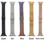 Ally Apple Watch Ultra 49mm 7-8 45mm 6-5-4 44mm Kayış Kordon Kopçalı Milano Loop Kordon 3-2-1 42mm - 2