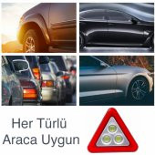 Ally LED Işıklı Araç Acil Durum Üçgen Reflektör Uyarı İşareti - 2