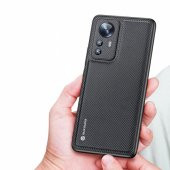 Dux Ducis Fino Serisi Xiaomi 12 - 12x Kılıf Premium Dokuma Silikon Kılıf - 3