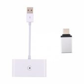 Ally USB+ Type-C iPhone Kablosuz Wireless Carplay Adaptör Çevirici - 2