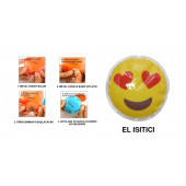 KALPLİ EMOJİ ŞEKİLLİ CEP SOBASI,EL ISITICI,SICAK SU TORBASI PVC  9cm - 1