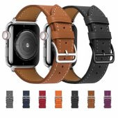 Ally Apple Watch 7-8 41mm 6-5-4 40mm Single Coil Deri Kayış Kordon 3-2-1 38mm - 2