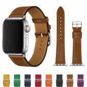 Ally Apple Watch 7-8 41mm 6-5-4 40mm Single Coil Deri Kayış Kordon 3-2-1 38mm - 7
