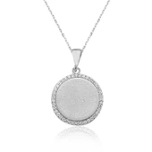 Gümüş Kıtmir Duası Bayan Kolye SL1255 - 1