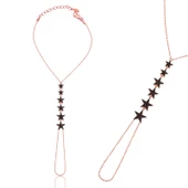 Gümüş Rose Yıldız Şahmeran Bayan Bileklik SL1387 thumbnail 1