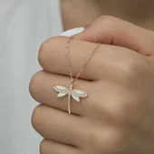 Gümüş Rose Yusufçuk Bayan Kolye SL1383 thumbnail 7