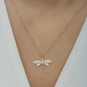 Gümüş Rose Yusufçuk Bayan Kolye SL1383 thumbnail 4