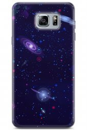 Samsung Galaxy Note 5 Kılıf Seri Polka 08 Satürn UranüsBaskılı Kılıf - 1