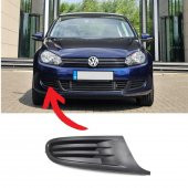 GKL Sağ Sis Farı Kapağı Sissiz VW Golf 6 2009-2012 5K0853666A - 1