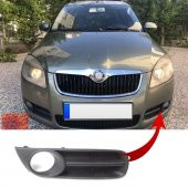 GKL Ön Tampon Sol Sis Farı Çerçevesi Skoda Roomster 2007-2010 5J0853665 - 1