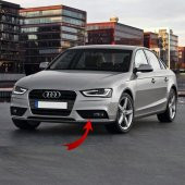 GKL Sol Sis Farı Çerçevesi Siyah Çıtalı Audi A4 2013-2015 8K0807681K - 1