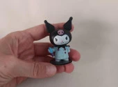 Mini Figür Sanrio Kuromi Karakter Figür Oyuncak 15529 thumbnail 2