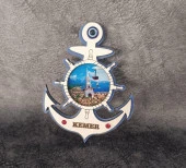 Magnet Gemi Çapa Kule Deniz Buzdolabı Süsü Ahşap Magnet Mıknatıslı Hediyelik Eşya thumbnail 1