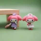 Mini Figür 6 lı Set Sanrio Kuromi My Melody Karakter Figür Oyuncak - 2
