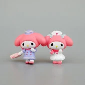 Mini Figür 6 lı Set Sanrio Kuromi My Melody Karakter Figür Oyuncak - 3