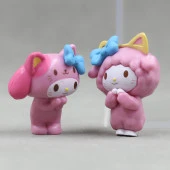Mini Figür 6 lı Set Sanrio Kuromi My Melody Karakter Figür Oyuncak - 5