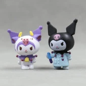 Mini Figür 6 lı Set Sanrio Kuromi My Melody Karakter Figür Oyuncak - 8