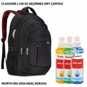 Classone BP-L100 15,6 inch Su Geçirmez Sırt Çantası+ Würth Orji Araç/Oda Kokusu - 1