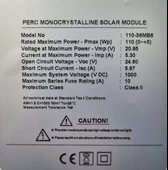 Suneng - Torges 110 W watt Monokristal Güneş Paneli 110-36MB6 - 3