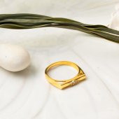 Minimal Tasarım 22 Ayar Altın Yüzük - 3