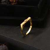 Minimal Tasarım 22 Ayar Altın Yüzük - 4