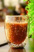 2'li Çift Cidarlı Bardak Yıldız Simli Kahve Sunum Kokteyl Bardağı Isıya Dayanıklı Borosilikat 250ml - 3