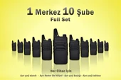 Çaycı Telsizi 1 Merkez 10 Şube Full Set - 1