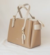 24KCADZ062 Model Sarach Marka Camel Renk Kadın El ve Omuz Çantası - 3